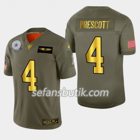 Dallas Cowboys Tröjor Dak Prescott 4 Nike 2019 Salute to Service 100th - Herr Dallas Cowboys Tröjor Dak Prescott 4 Nike 2019 Salute to Service 100th - Herr